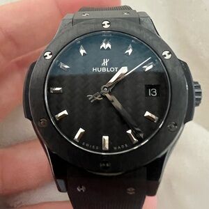 Authentic Hublot Classic Fusion Black Magic 581.CM.1771.RX ceramic Quartz  #2